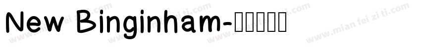 New Binginham字体转换